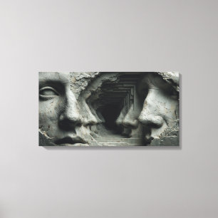 De gebeeldhouwde oneindigheid canvas afdruk