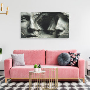 De gebeitelde oneindigheid canvas afdruk
