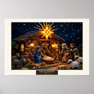 De Geboorte — Bouwsteen Kunst Poster