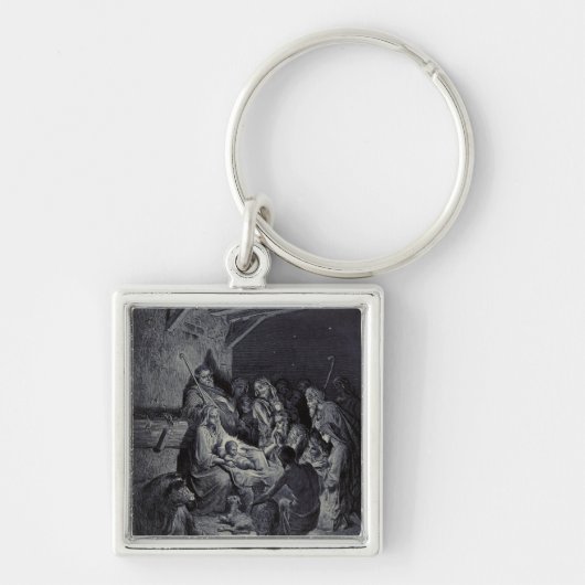 De Geboorte door Gustave Doré Premium Victoriaanse Sleutelhanger (Voorkant)