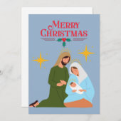 De geboorte  feestdagenkaart (Voorkant / Achterkant)