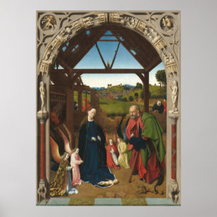 De Geboorte - Petrus Christus Fijne Kunstposter Poster