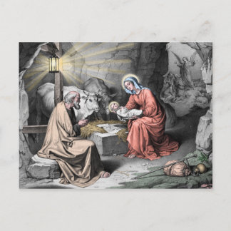De geboorte van Christus Briefkaart