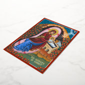 De geboorte van Christus Folie Uitnodiging (Gedraaid)