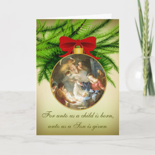 De Geboorte van Christus Jesus Birth van het Feestdagen Kaart