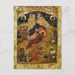 De Geboorte van Christus Orthodox Christelijk Icoo Briefkaart