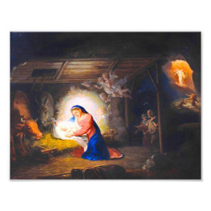 De Geboorte van Christus Vladimir Borovikovsky Foto Afdruk