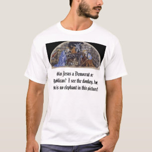 De geboorte van Christus, was Jezus een Democraat  T-shirt