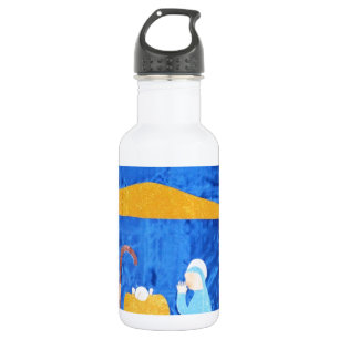 De geboorte van Christus Waterfles