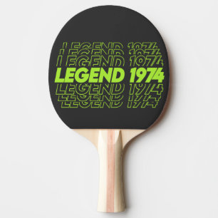 De geboorte van de legende 1974 tafeltennisbatje