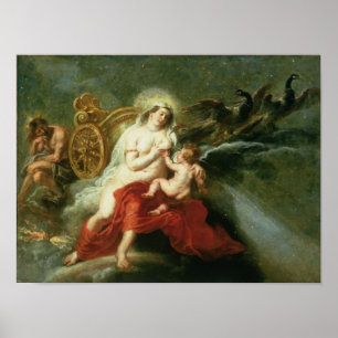De geboorte van de Melkweg, 1668 Poster
