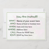 De geboorte van een Lente Rode Tulp - Sjabloon Kaart (Achterkant)