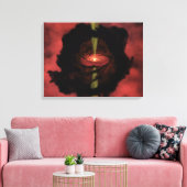 De geboorte van een ster canvas afdruk (Insitu (Woonkamer))