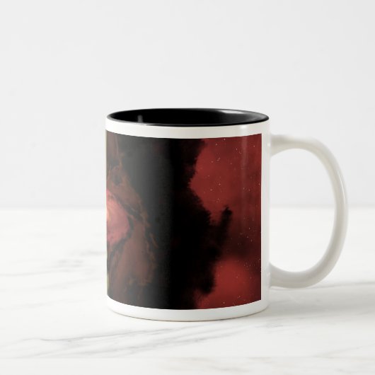 De geboorte van een ster tweekleurige koffiemok (Rechts)