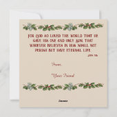 De geboorte van Jezus Christus Platte Kaart (Achterkant)