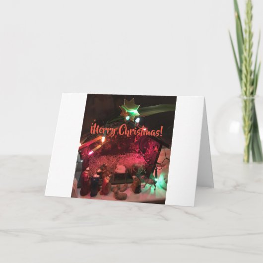 De geboorte van Jezus Feestdagen Kaart (Voorkant)