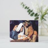 De geboorte van Jezus Kerstmis Briefkaart (Staand voorkant)