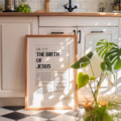 De geboorte van Jezus Lukas 2:7-18 Poster