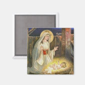De geboorte van Jezus  Magnet Magneet (Voorkant / Achterkant)