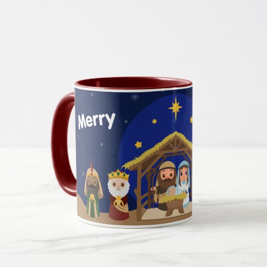 De geboorte van Jezus, Maria en Jozef Mok (Voorkant links)