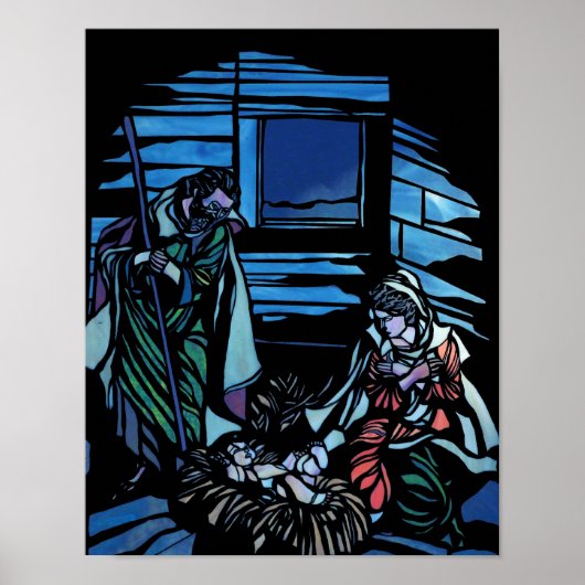 De geboorte van Jezus Poster (Voorkant)