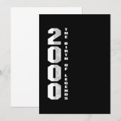 De geboorte van legende 2000 20 e geboorte-gift kaart (Voorkant / Achterkant)