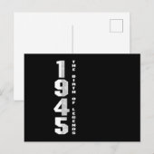 De geboorte van Legends 1945 75th Birthday Gift Briefkaart (Voorkant / Achterkant)
