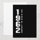 De geboorte van Legends 1962 58th Birthday Gift Kaart (Voorkant / Achterkant)