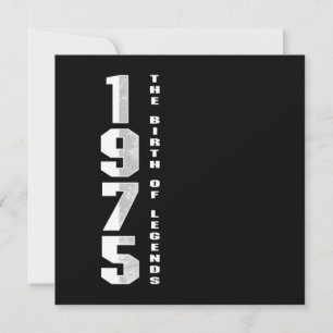 De geboorte van Legends 1975 45th Birthday Gift Kaart