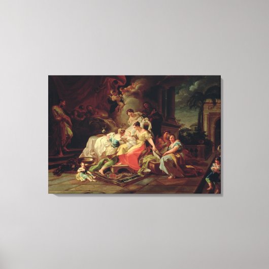 De geboorte van Mary, c.1753 (olie op canvas) Canvas Afdruk (Voorkant)