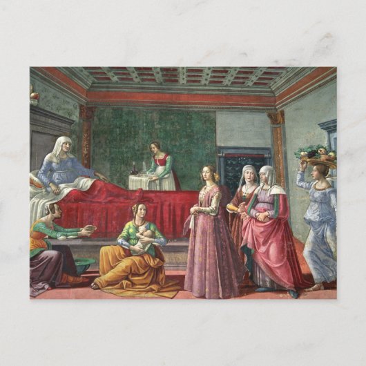 De geboorte van sint-janskruid (fresco) (zie el briefkaart (Voorkant)