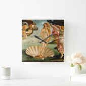 De geboorte van Venus | Botticelli Vierkante Klok (Huis)