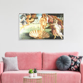 De geboorte van Venus Canvas Afdruk (Insitu (Woonkamer))
