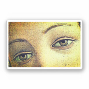 De geboorte van Venus (detail van ogen) Sticker