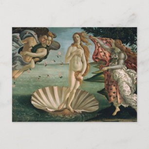 De geboorte van Venus door Botticelli-Briefkaart Briefkaart