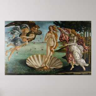 De geboorte van Venus (door Sandro Botiicelli) Poster
