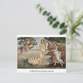 De geboorte van Venus. Door Sandro Botticelli Briefkaart (Staand voorkant)