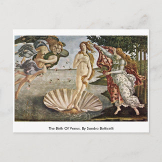 De geboorte van Venus. Door Sandro Botticelli Briefkaart