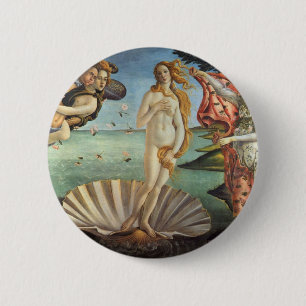 De geboorte van Venus door Sandro Botticelli Ronde Button 5,7 Cm