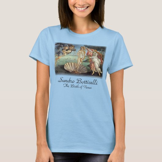 De Geboorte van Venus door Sandro Botticelli T-shirt (Voorkant)