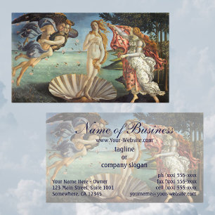 De geboorte van Venus door Sandro Botticelli Visitekaartje