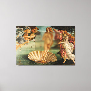 De geboorte van Venus Funny Remake met Glass Canva Canvas Afdruk