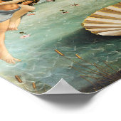 De geboorte van Venus, Sandro Botticelli, 1485 Poster (Hoek)