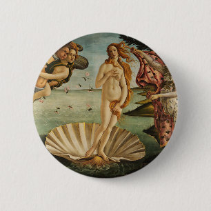 De geboorte van Venus - Sandro Botticelli Ronde Button 5,7 Cm