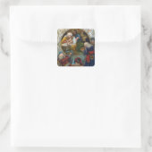 "De Geboorte" Vierkante Sticker (Tas)