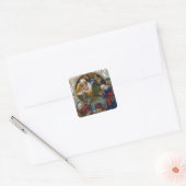 "De Geboorte" Vierkante Sticker (Envelop)