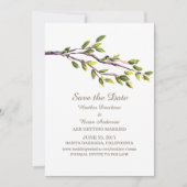 De geborstelde Talen sparen de Datum uitnodigen Kaart (Voorkant)