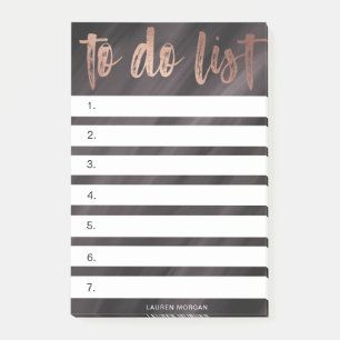 De geborstelde Typografie aan lijst Post-het Nota' Post-it® Notes