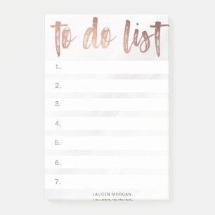 De geborstelde Typografie aan lijst Post-het Nota' Post-it® Notes