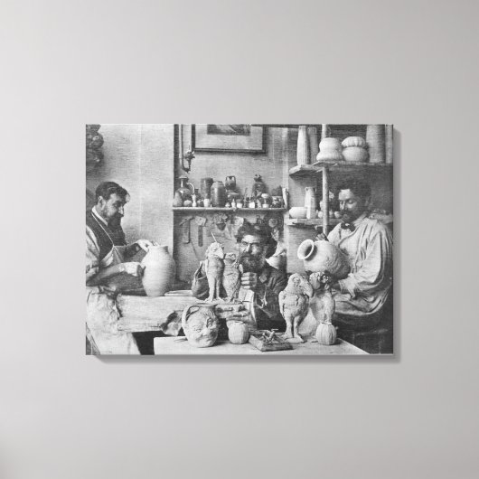 De gebroeders Martin in de studio in het Zuiden Canvas Afdruk (Voorkant)